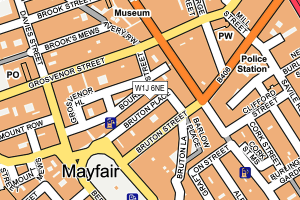 W1J 6NE map - OS OpenMap – Local (Ordnance Survey)