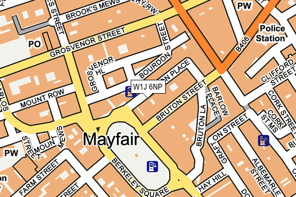 W1J 6NP map - OS OpenMap – Local (Ordnance Survey)