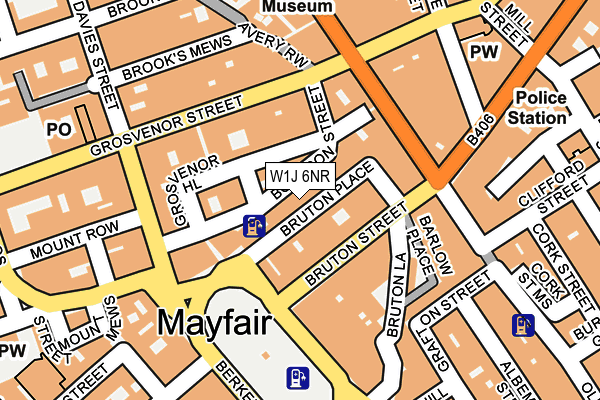 W1J 6NR map - OS OpenMap – Local (Ordnance Survey)