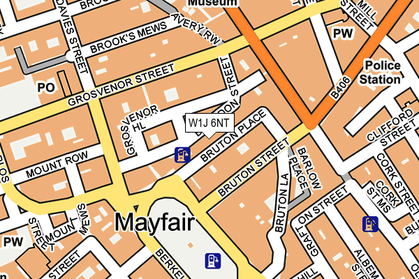 W1J 6NT map - OS OpenMap – Local (Ordnance Survey)