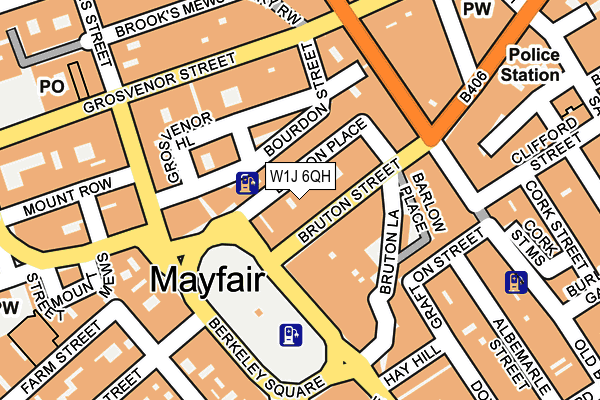 W1J 6QH map - OS OpenMap – Local (Ordnance Survey)