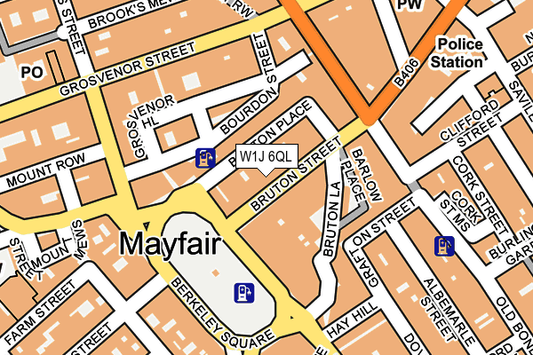 W1J 6QL map - OS OpenMap – Local (Ordnance Survey)