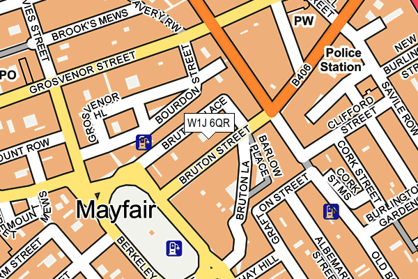 W1J 6QR map - OS OpenMap – Local (Ordnance Survey)