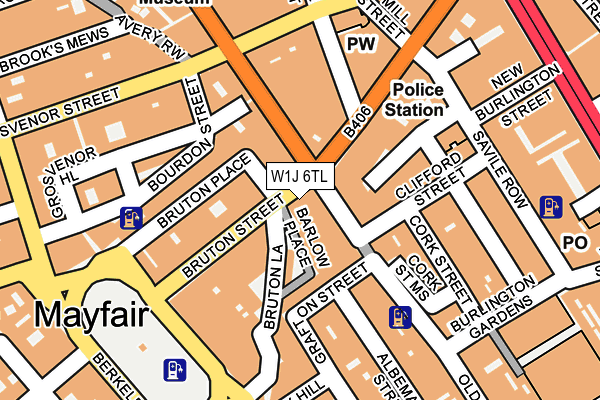 W1J 6TL map - OS OpenMap – Local (Ordnance Survey)