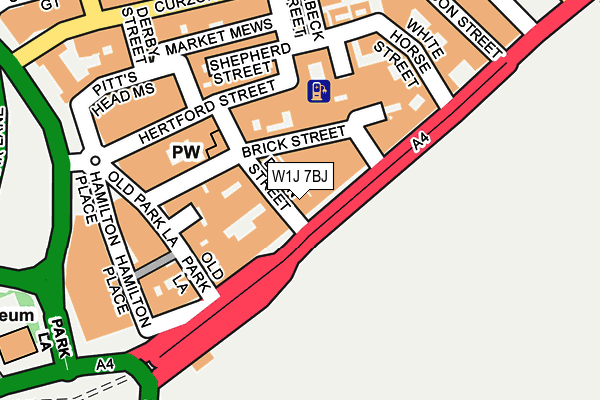 W1J 7BJ map - OS OpenMap – Local (Ordnance Survey)