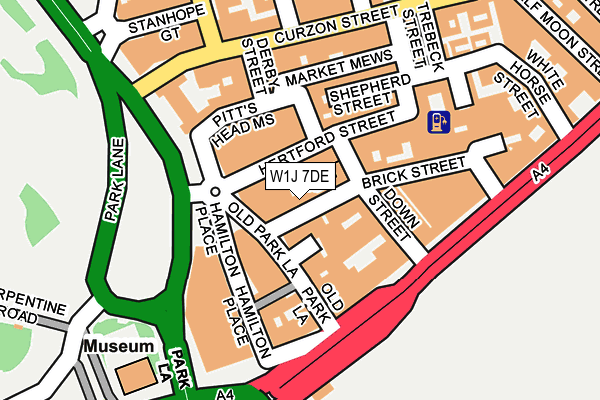 W1J 7DE map - OS OpenMap – Local (Ordnance Survey)