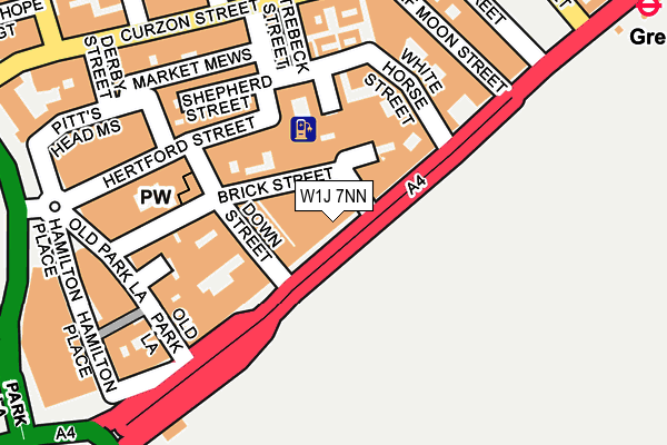 W1J 7NN map - OS OpenMap – Local (Ordnance Survey)