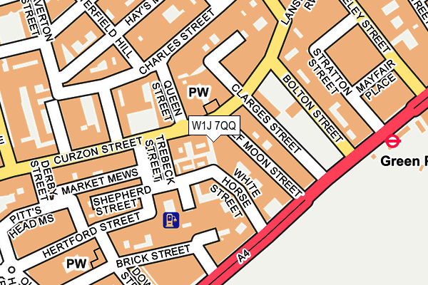 W1J 7QQ map - OS OpenMap – Local (Ordnance Survey)