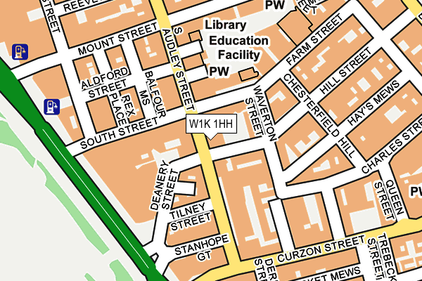 W1K 1HH map - OS OpenMap – Local (Ordnance Survey)