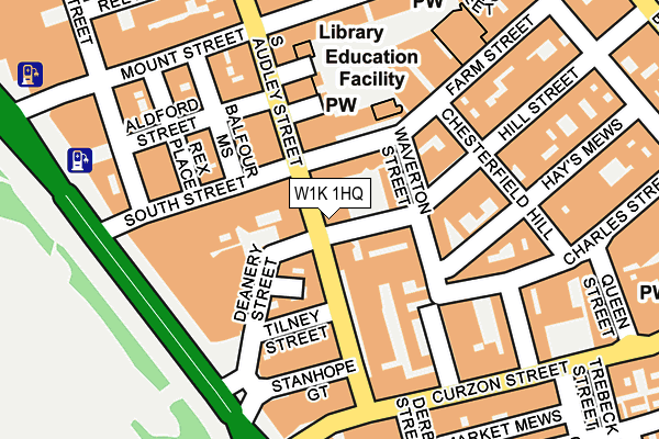 W1K 1HQ map - OS OpenMap – Local (Ordnance Survey)