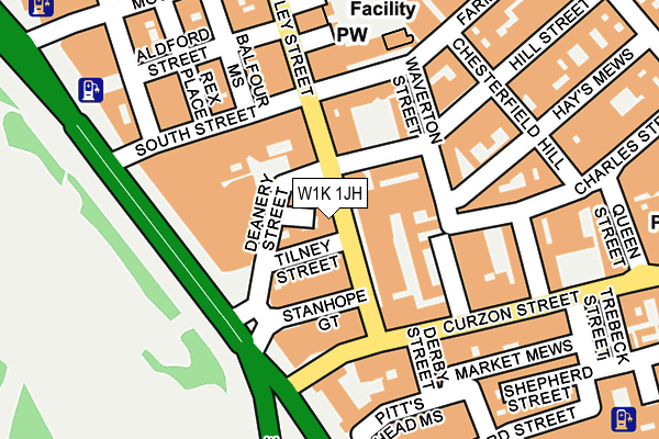 W1K 1JH map - OS OpenMap – Local (Ordnance Survey)