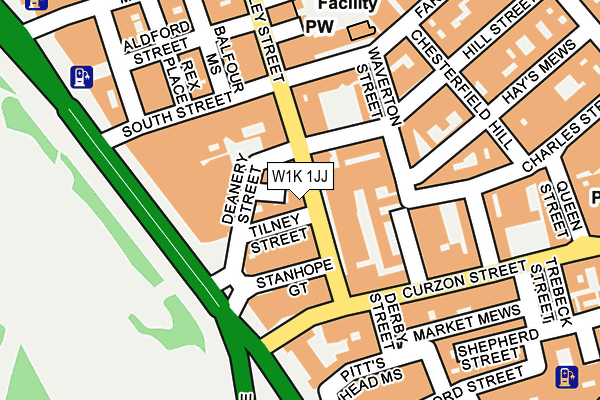 W1K 1JJ map - OS OpenMap – Local (Ordnance Survey)