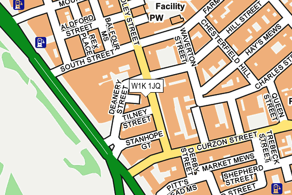 W1K 1JQ map - OS OpenMap – Local (Ordnance Survey)