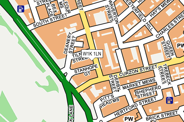 W1K 1LN map - OS OpenMap – Local (Ordnance Survey)