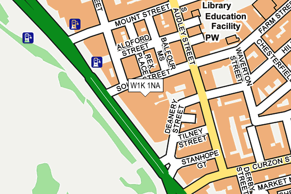 W1K 1NA map - OS OpenMap – Local (Ordnance Survey)