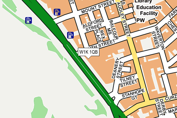 W1K 1QB map - OS OpenMap – Local (Ordnance Survey)