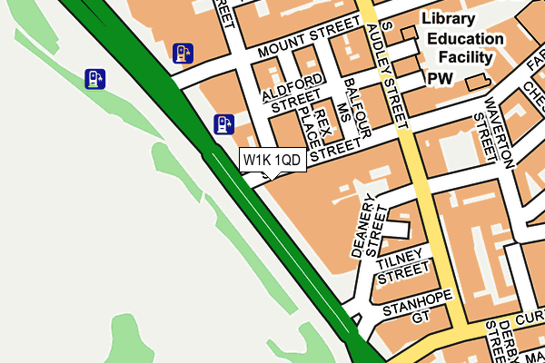 W1K 1QD map - OS OpenMap – Local (Ordnance Survey)