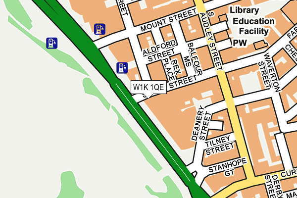 W1K 1QE map - OS OpenMap – Local (Ordnance Survey)