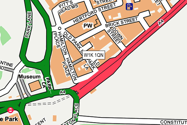 W1K 1QN map - OS OpenMap – Local (Ordnance Survey)