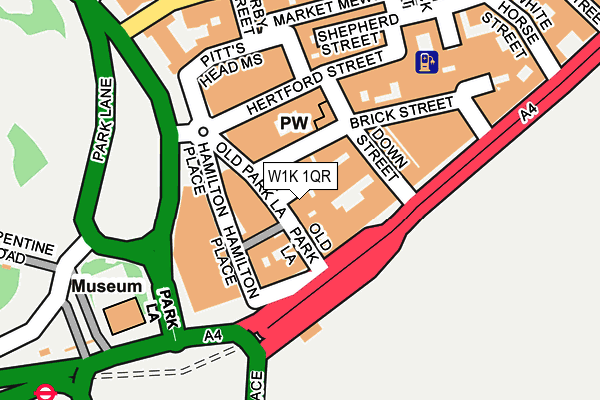 W1K 1QR map - OS OpenMap – Local (Ordnance Survey)