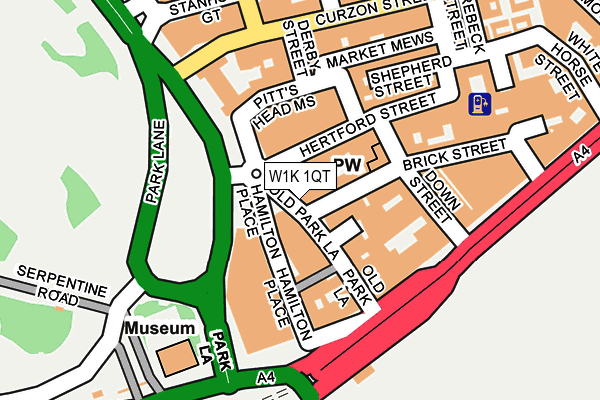 W1K 1QT map - OS OpenMap – Local (Ordnance Survey)