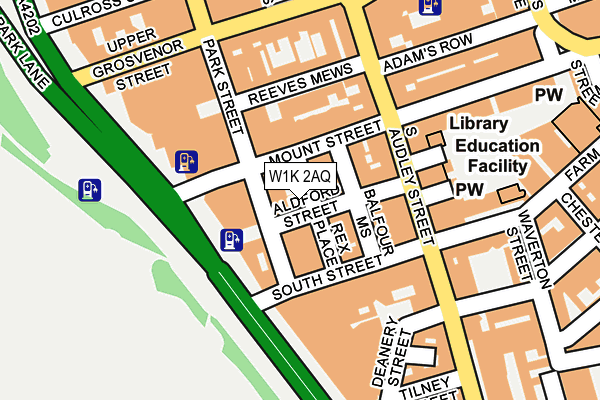 W1K 2AQ map - OS OpenMap – Local (Ordnance Survey)