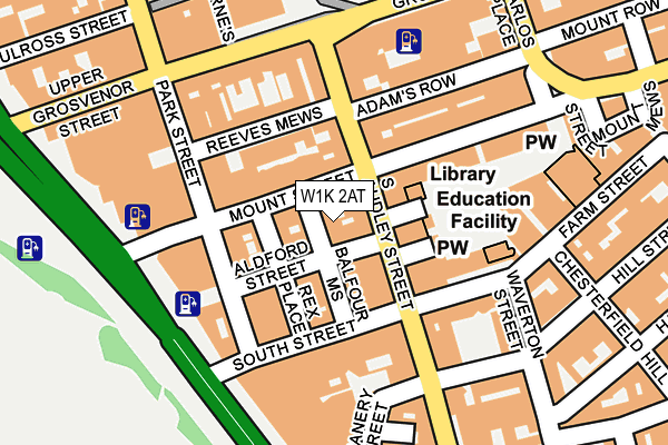 W1K 2AT map - OS OpenMap – Local (Ordnance Survey)