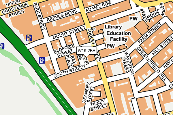 W1K 2BH map - OS OpenMap – Local (Ordnance Survey)