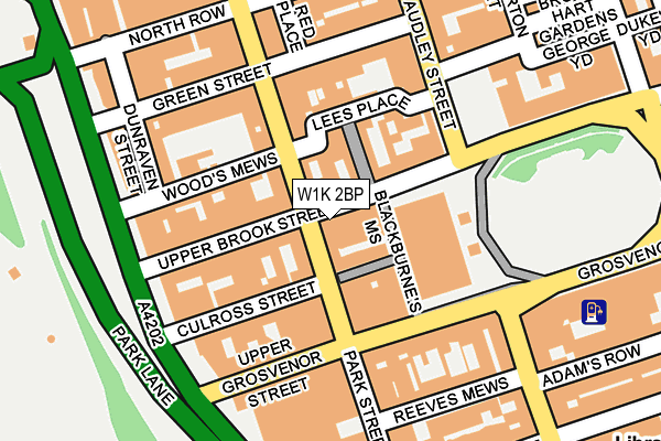 W1K 2BP map - OS OpenMap – Local (Ordnance Survey)