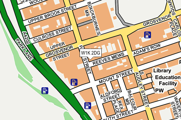 W1K 2DG map - OS OpenMap – Local (Ordnance Survey)