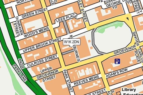 W1K 2DN map - OS OpenMap – Local (Ordnance Survey)