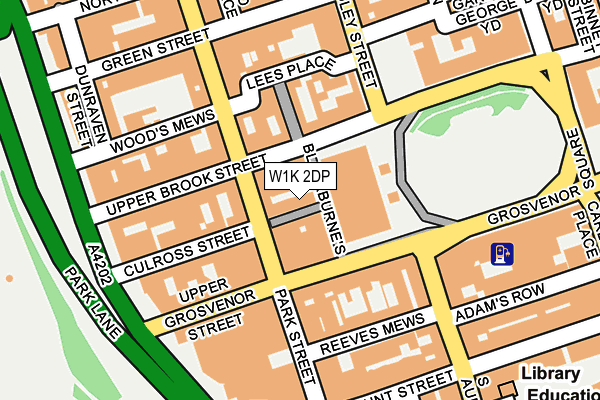 W1K 2DP map - OS OpenMap – Local (Ordnance Survey)