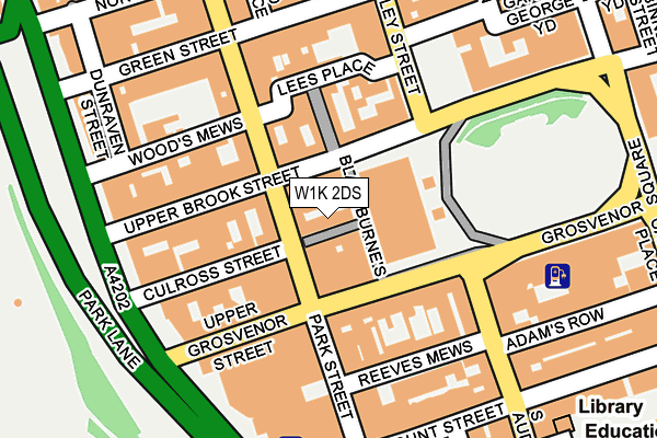 W1K 2DS map - OS OpenMap – Local (Ordnance Survey)