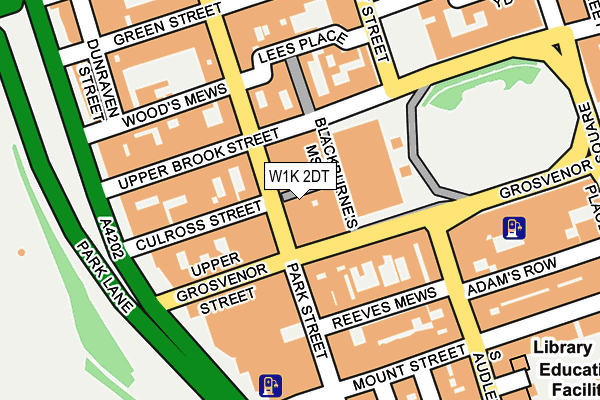 W1K 2DT map - OS OpenMap – Local (Ordnance Survey)