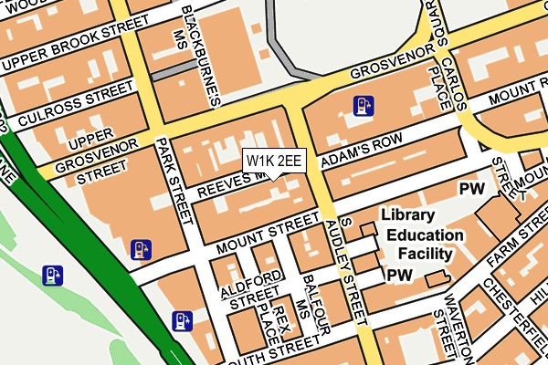 W1K 2EE map - OS OpenMap – Local (Ordnance Survey)