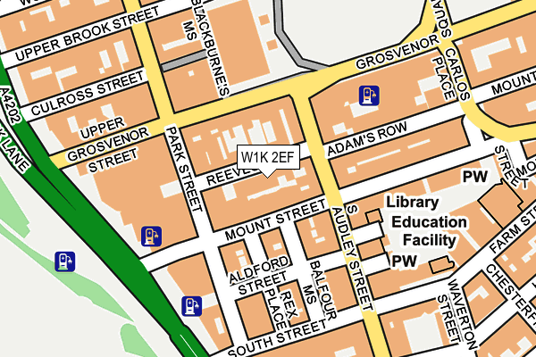 W1K 2EF map - OS OpenMap – Local (Ordnance Survey)