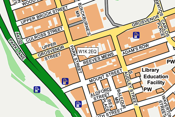 W1K 2EQ map - OS OpenMap – Local (Ordnance Survey)