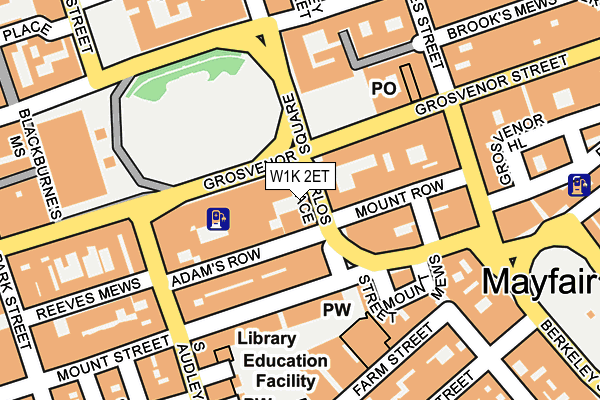 W1K 2ET map - OS OpenMap – Local (Ordnance Survey)