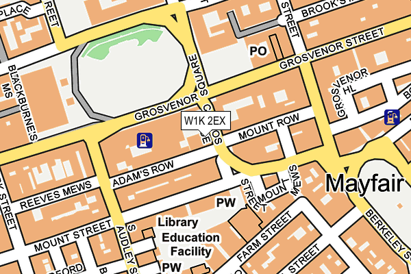 W1K 2EX map - OS OpenMap – Local (Ordnance Survey)