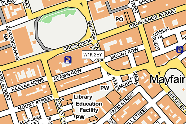 W1K 2EY map - OS OpenMap – Local (Ordnance Survey)