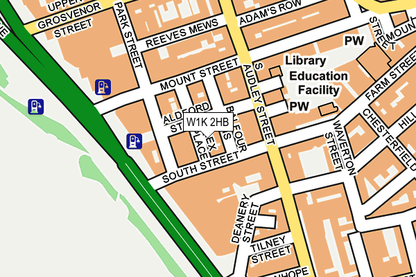 W1K 2HB map - OS OpenMap – Local (Ordnance Survey)