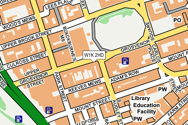 W1K 2HD map - OS OpenMap – Local (Ordnance Survey)