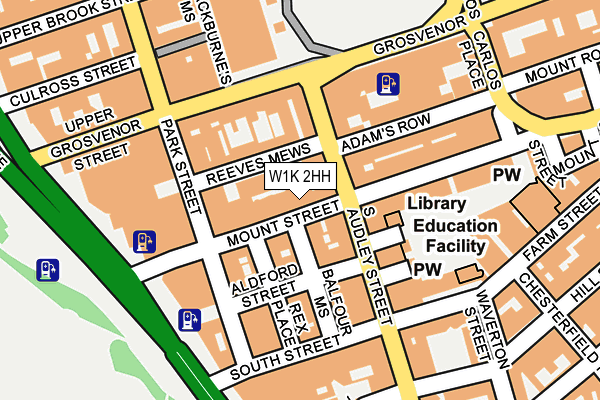 W1K 2HH map - OS OpenMap – Local (Ordnance Survey)