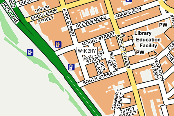 W1K 2HY map - OS OpenMap – Local (Ordnance Survey)