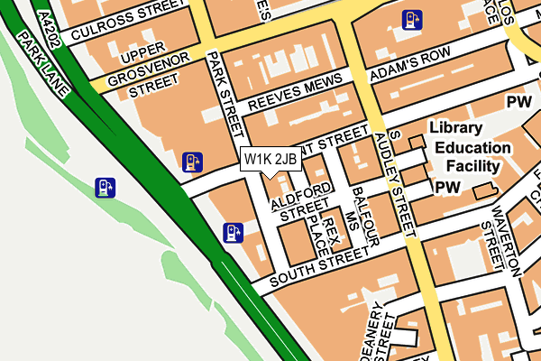 W1K 2JB map - OS OpenMap – Local (Ordnance Survey)