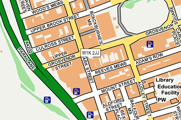 W1K 2JJ map - OS OpenMap – Local (Ordnance Survey)