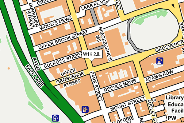 W1K 2JL map - OS OpenMap – Local (Ordnance Survey)