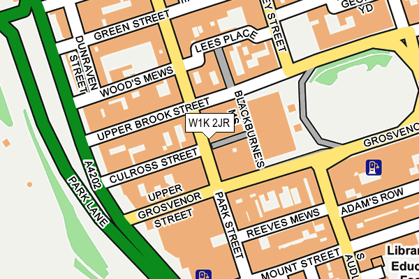 W1K 2JR map - OS OpenMap – Local (Ordnance Survey)