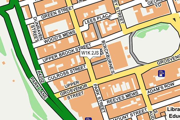 W1K 2JS map - OS OpenMap – Local (Ordnance Survey)
