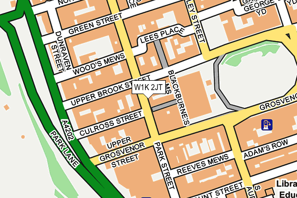 W1K 2JT map - OS OpenMap – Local (Ordnance Survey)